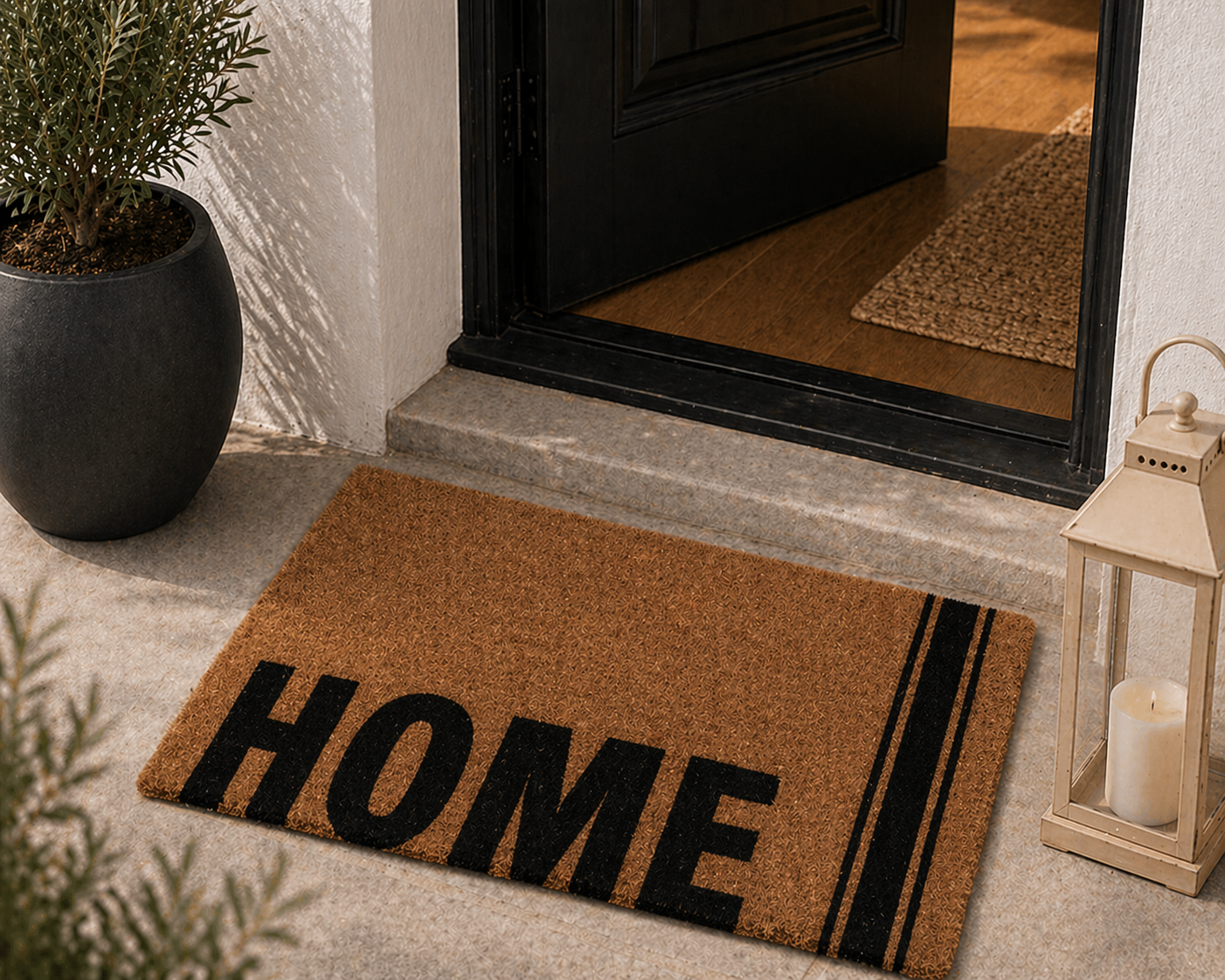 Πατάκι Εισόδου 59x39cm ''HOME & Stripes'' MRShome