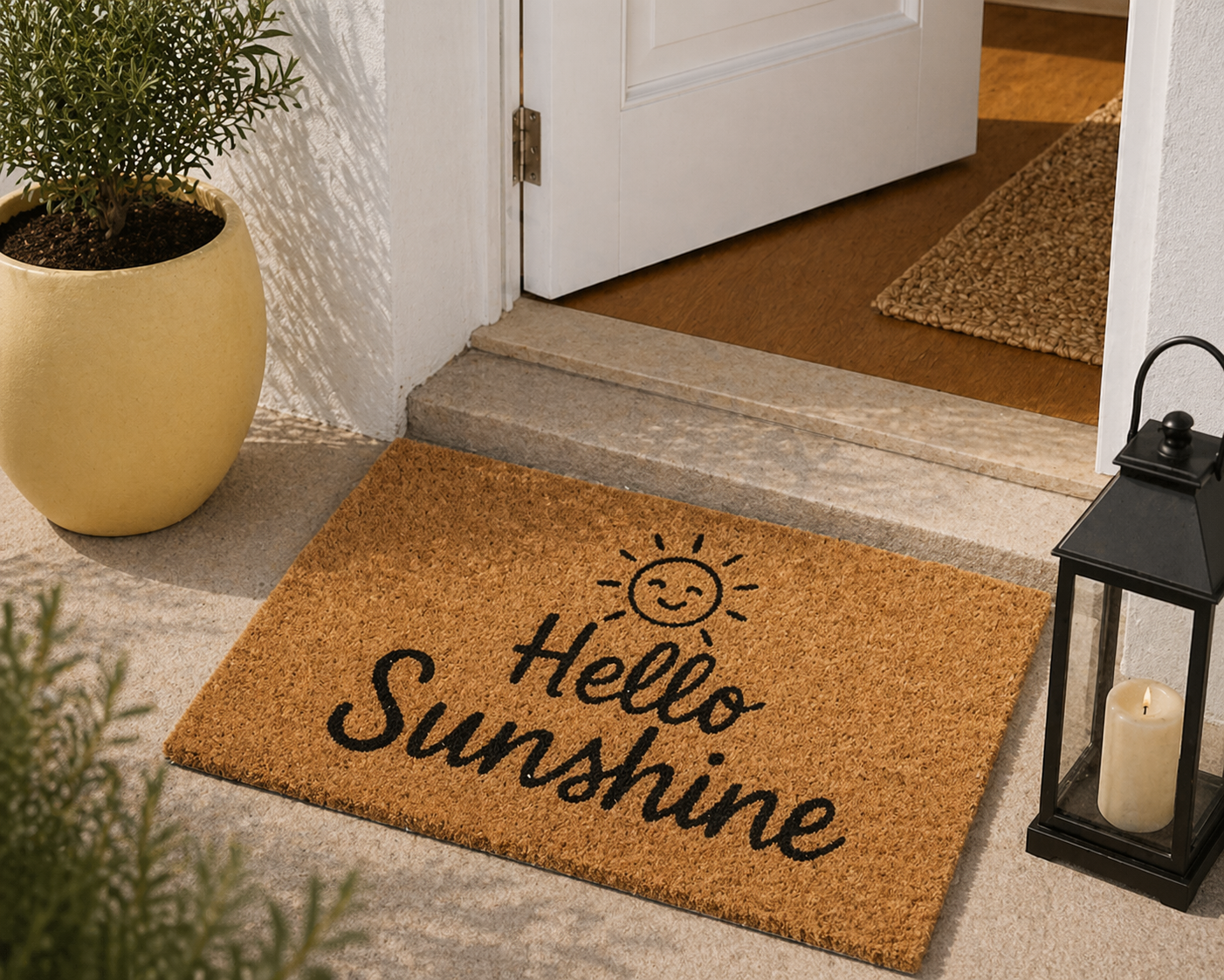 Πατάκι Εισόδου 59x39cm ''Hello Sunshine'' MRShome