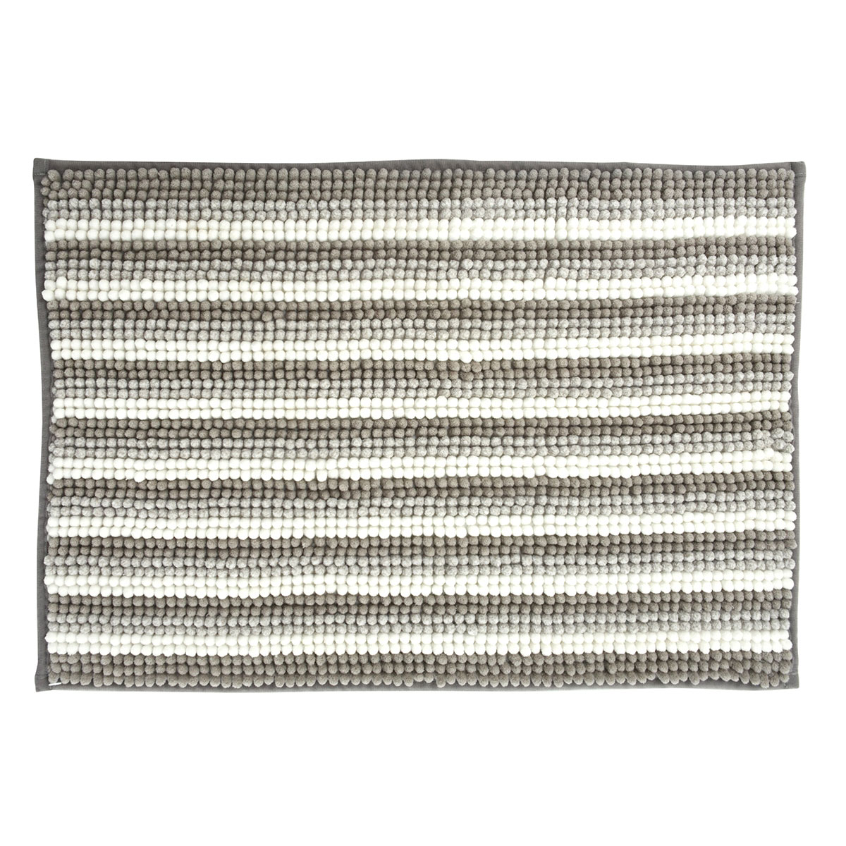 Πατάκι Μπάνιου 60x40cm Γκρι/Λευκό MRShome