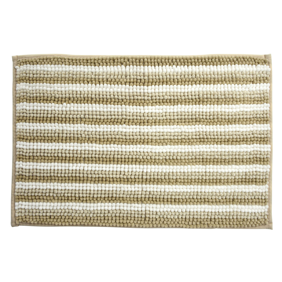 Πατάκι Μπάνιου 60x40cm Καφέ/Λευκό MRShome