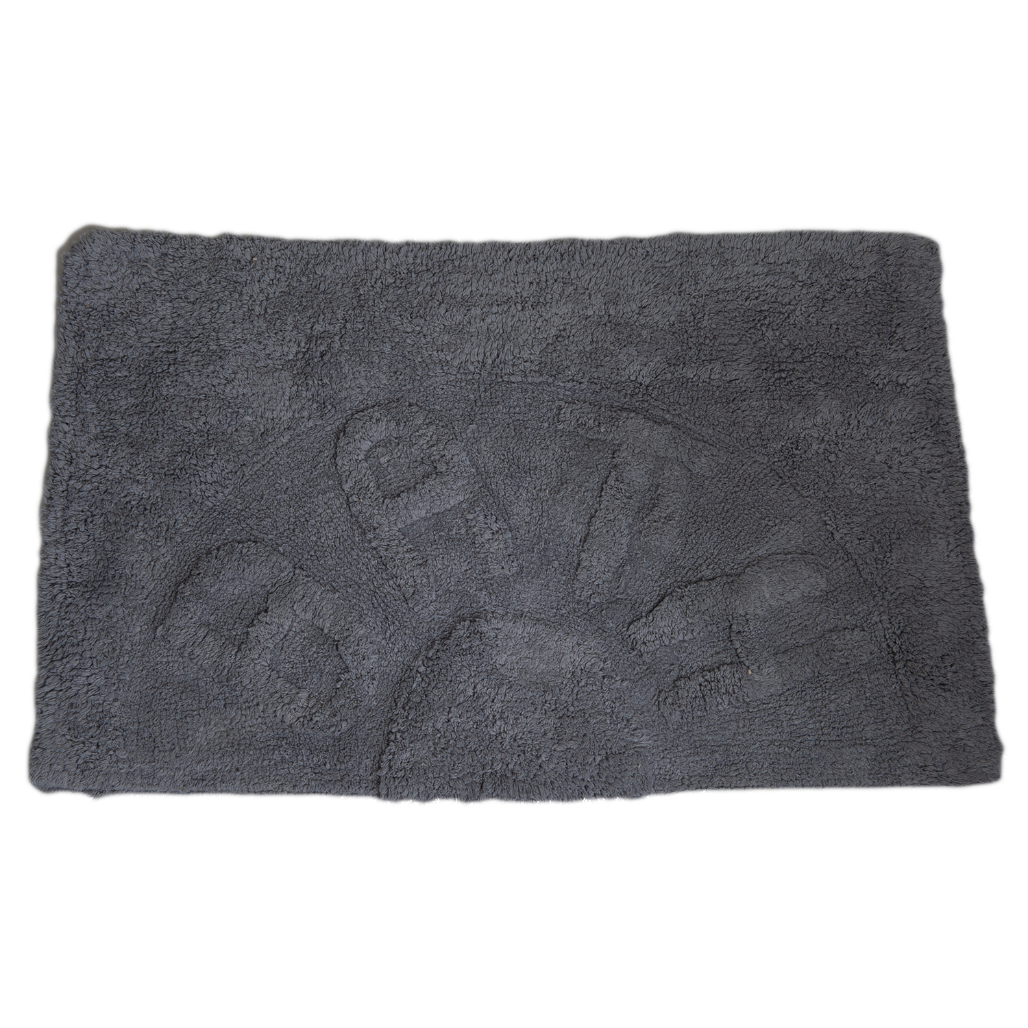 Πατάκι Μπάνιου ''BATH'' από 100% Βαμβάκι 50x80cm Γκρι MRShome