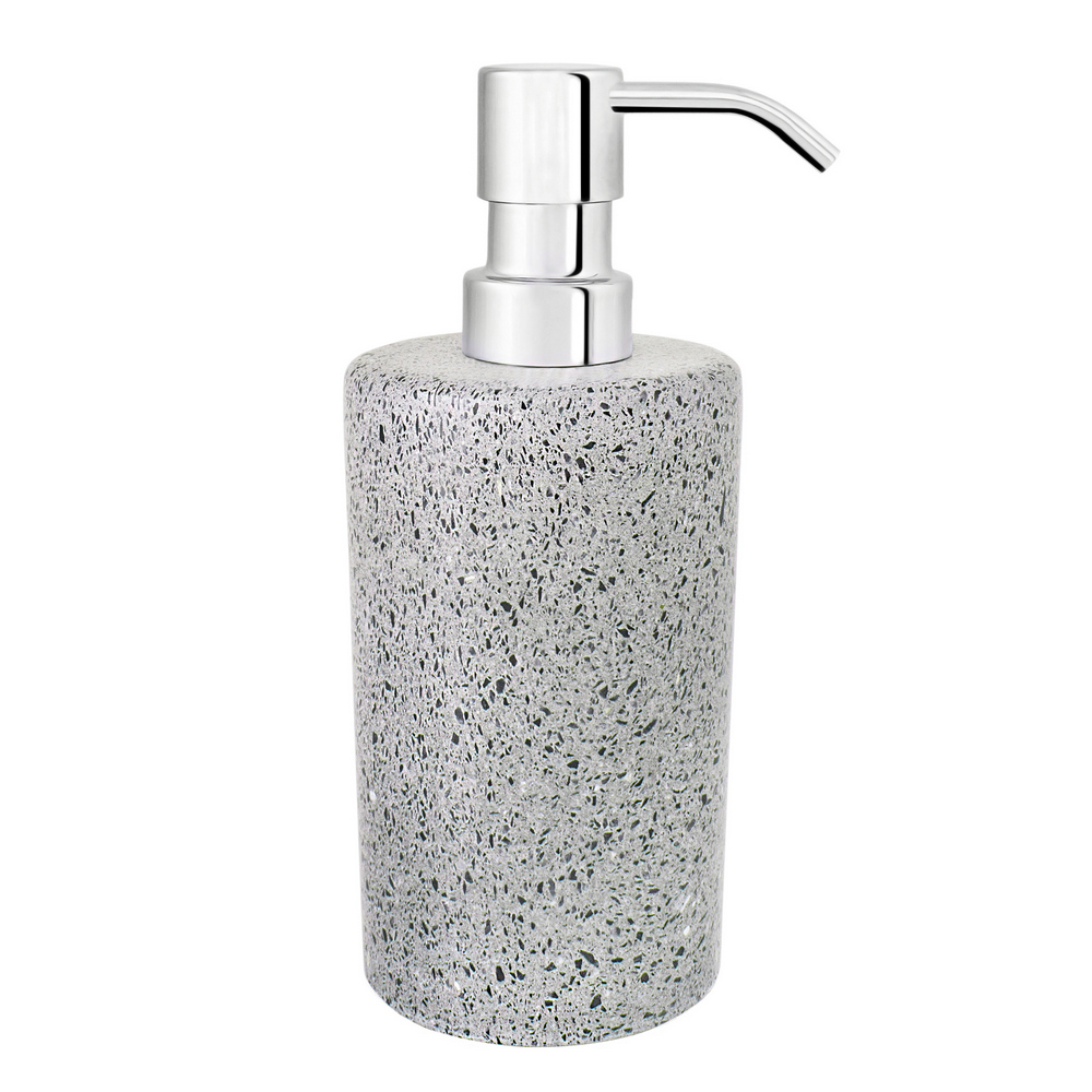 Q BATH Δοχείο Κρεμοσάπουνου από Μάρμαρο 200ml Φ7.3x17.5cm AWD02341554