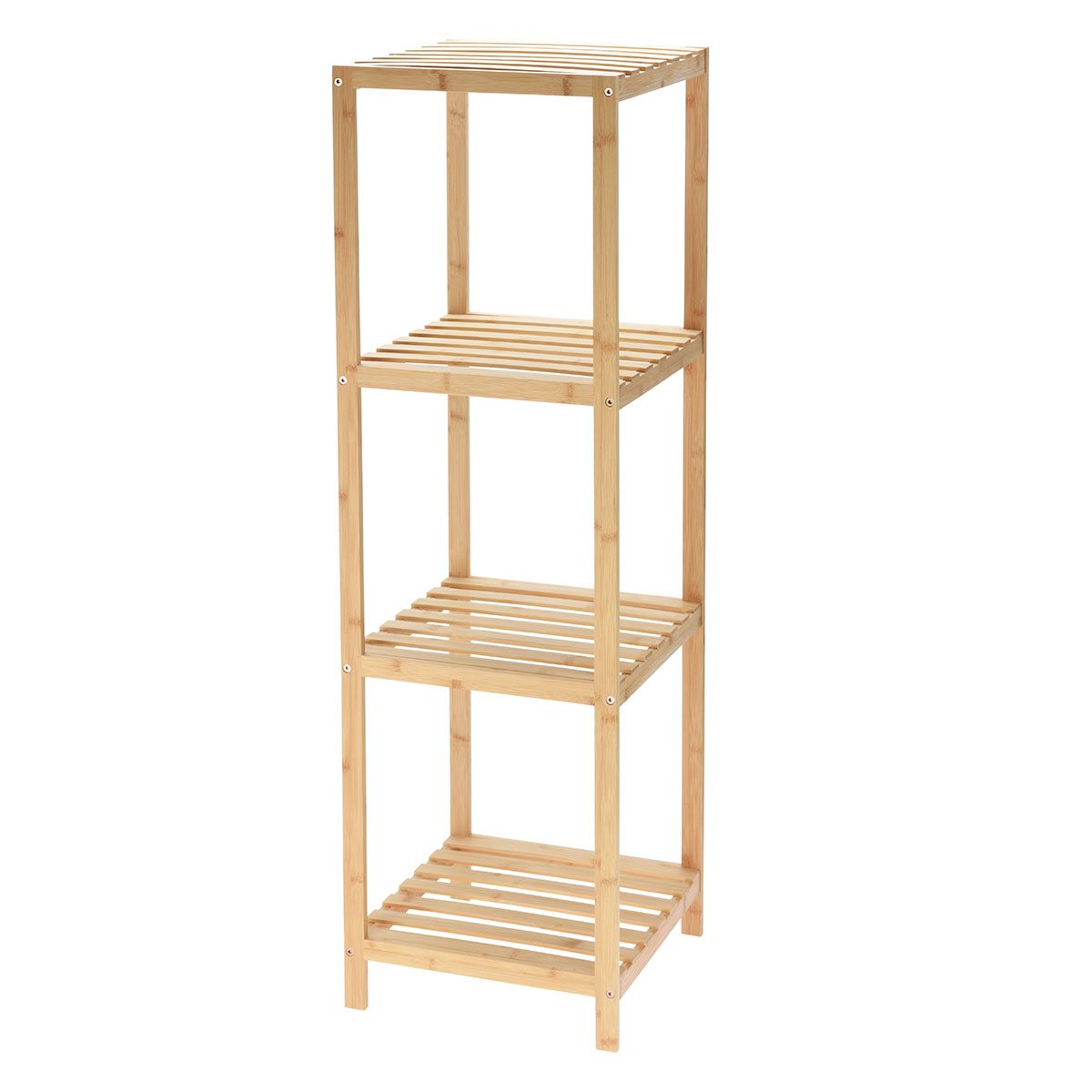 Ραφιέρα Μπάνιου 4 Επιπέδων από Bamboo 34x33x110cm MRShome
