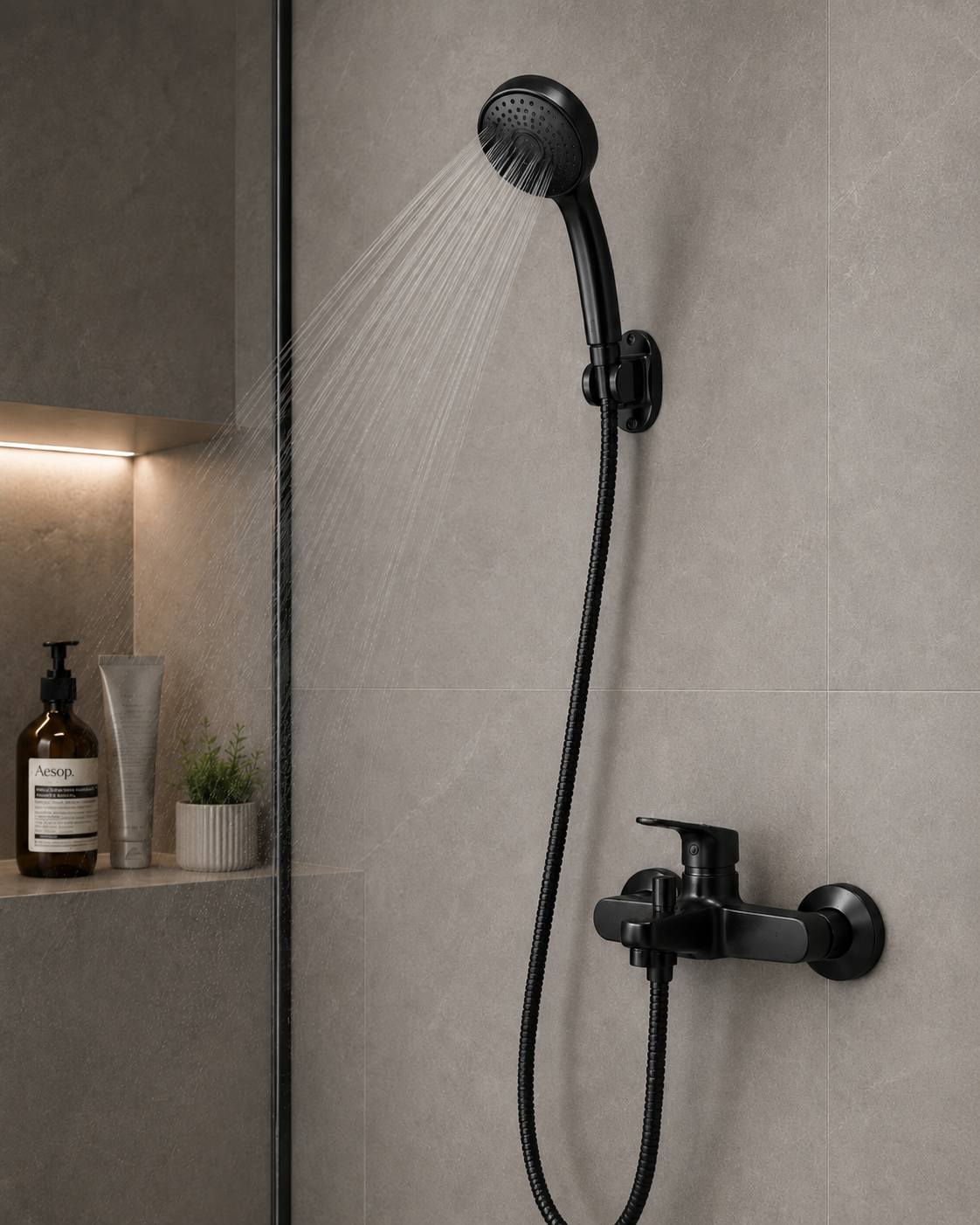 Σετ Κεφαλής Ντους Black DC-021002 MRShome