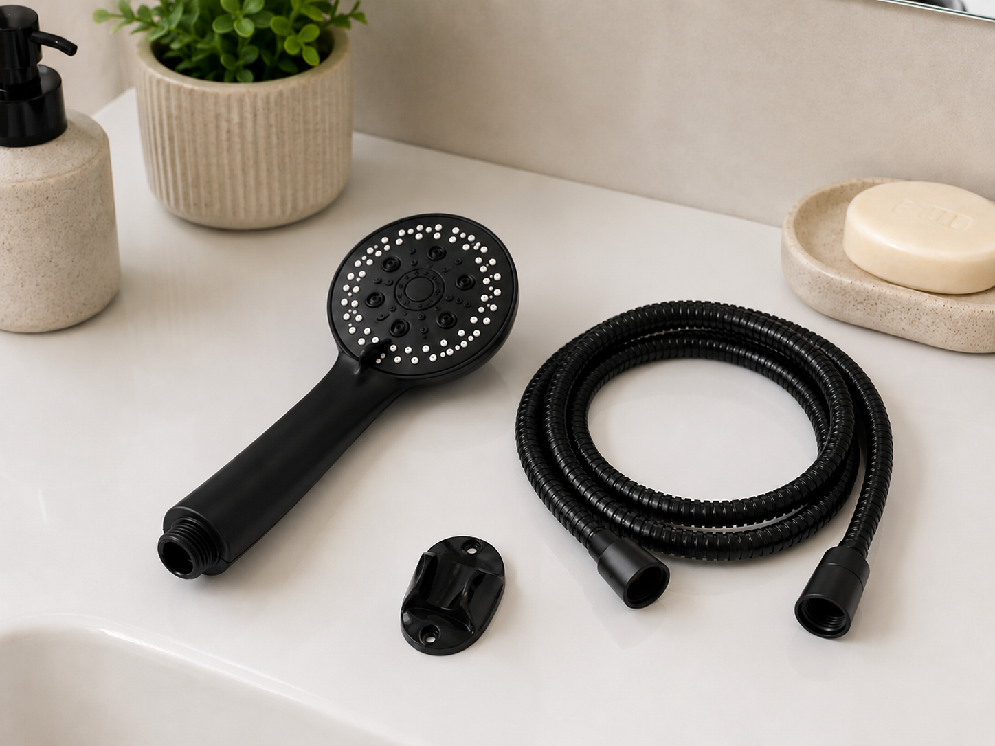 Σετ Κεφαλής Ντους Black DC-021004 MRShome