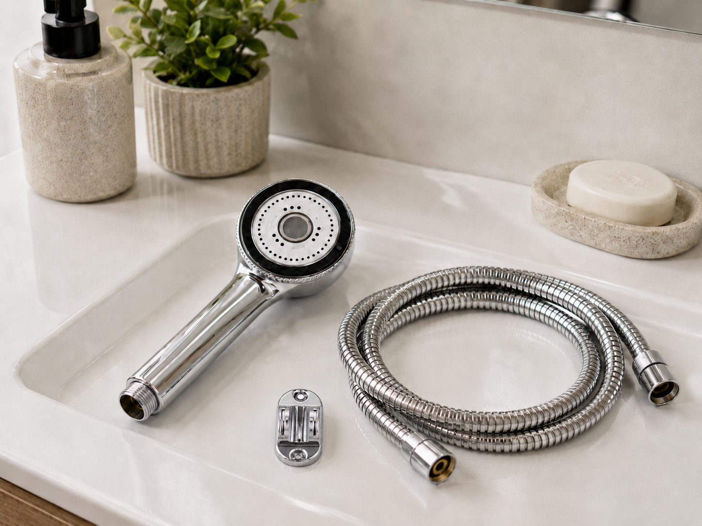 Σετ Κεφαλής Ντους Inox DC-021003 MRShome