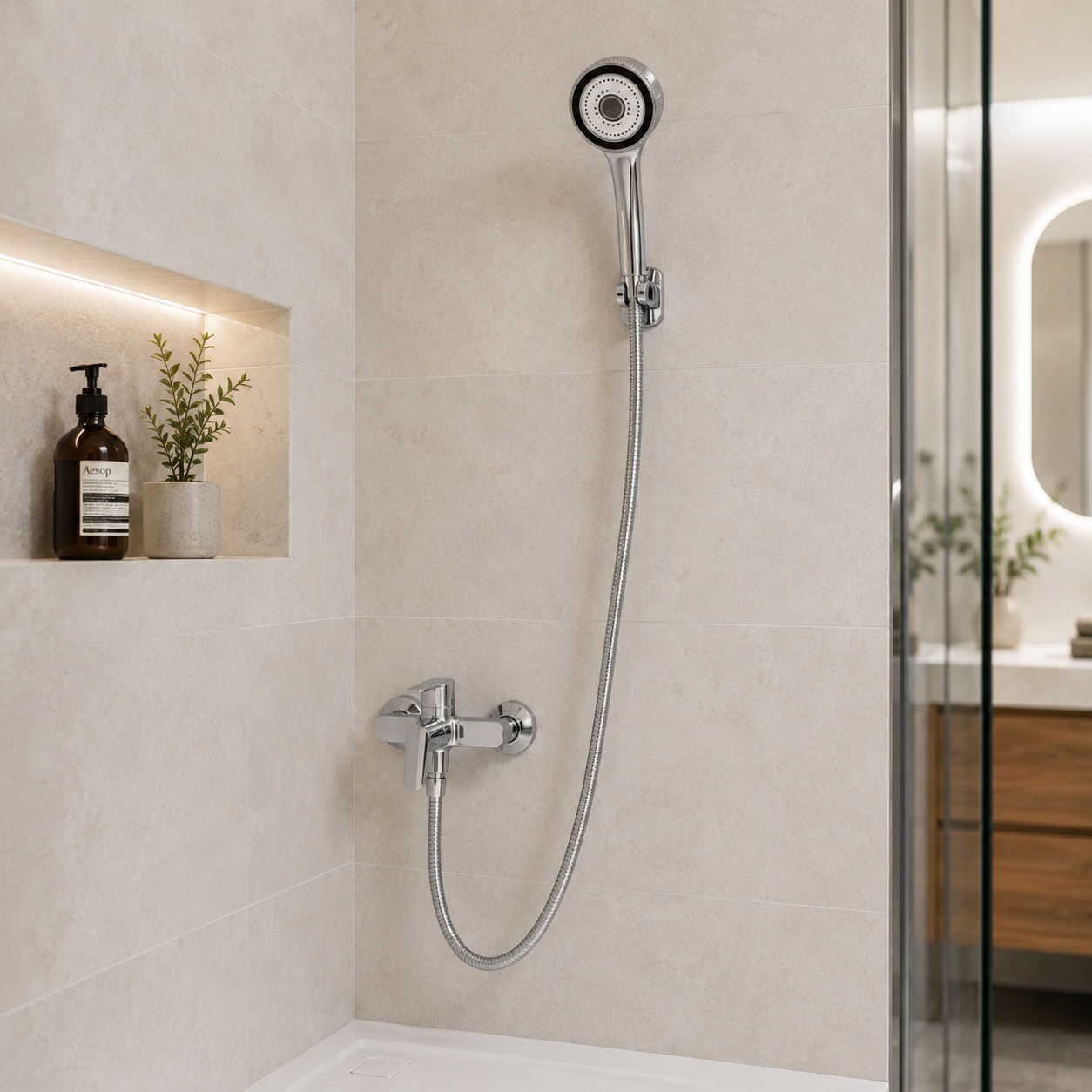 Σετ Κεφαλής Ντους Inox DC-021003 MRShome