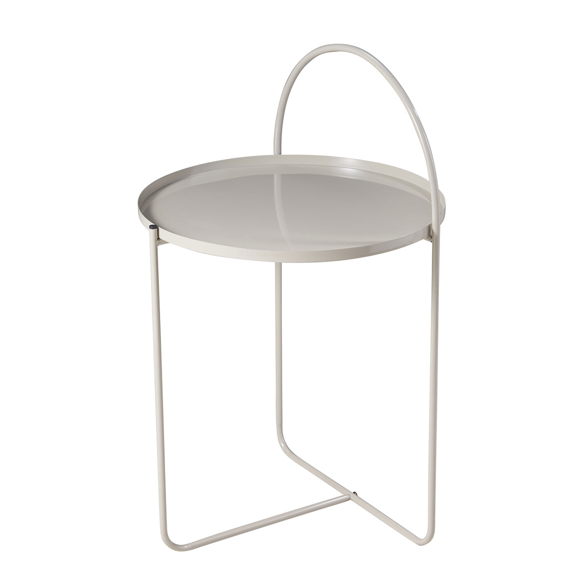 Side Table Μεταλλικό Φ40x65cm Sand MRShome