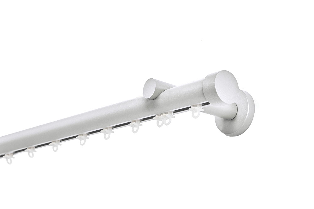 Σιδηρόδρομος Toledo Φ25mm Λευκός Μονός 240cm MRShome