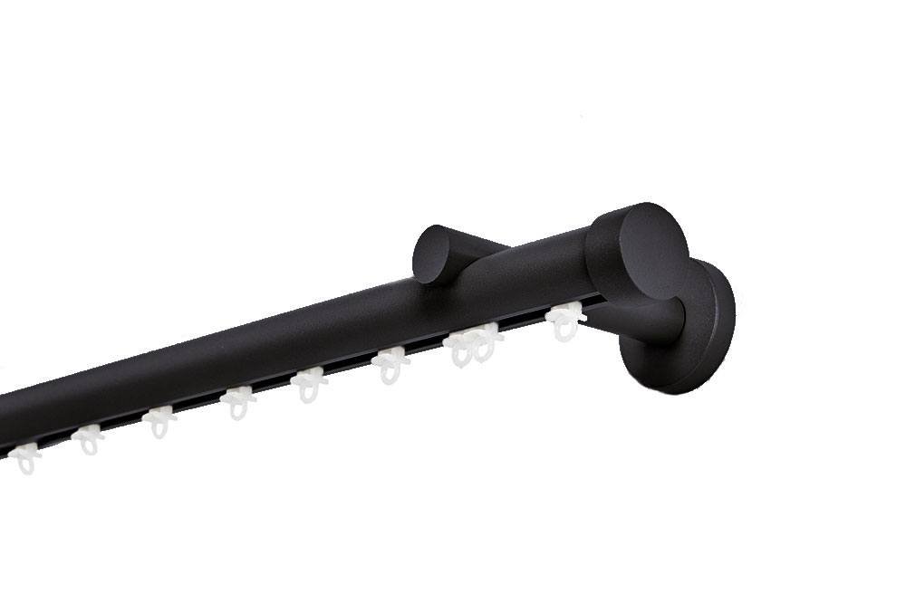 Σιδηρόδρομος Toledo Φ25mm Μαύρος Μονός 160cm MRShome
