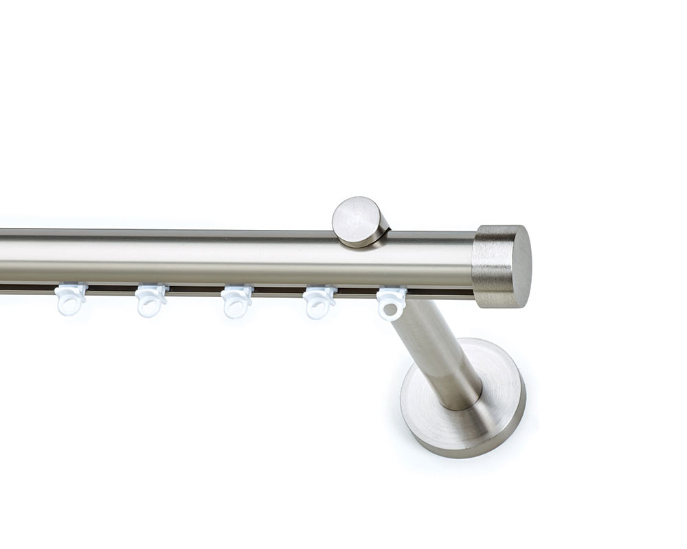 Σιδηρόδρομος Toledo Φ25mm Νίκελ Σατινέ Μονός 200cm MRShome