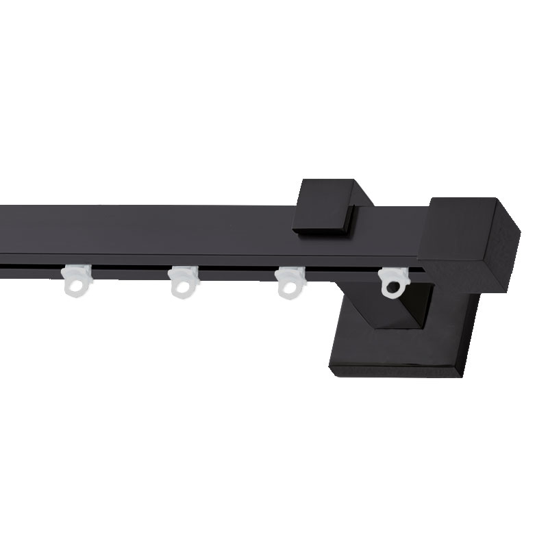 Σιδηρόδρομος Valencia 20x20mm Μαύρος Μονός 200cm MRShome