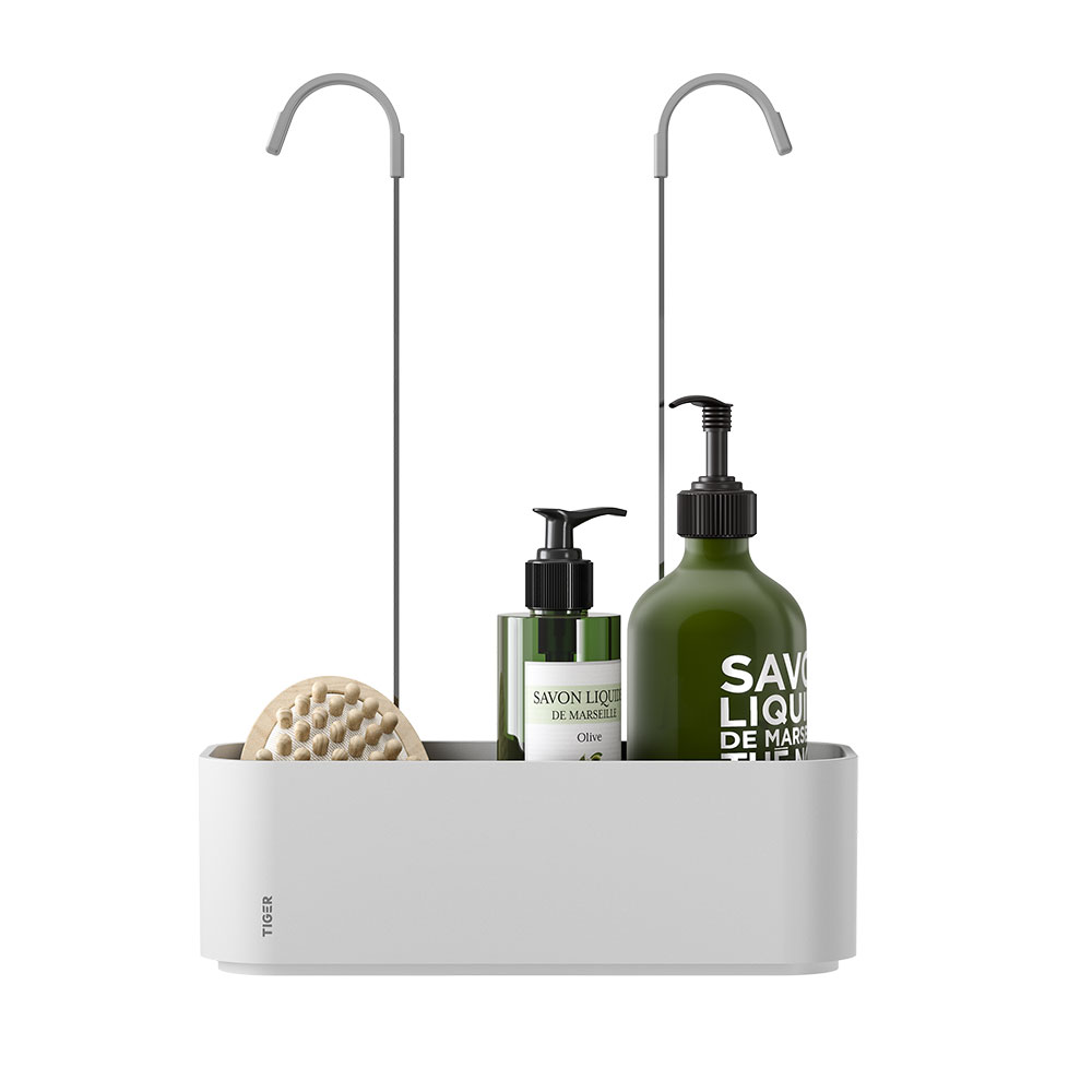 Tiger 2-Store Ράφι κρεμαστό για Βρύση Ντους 25 cm White 800377