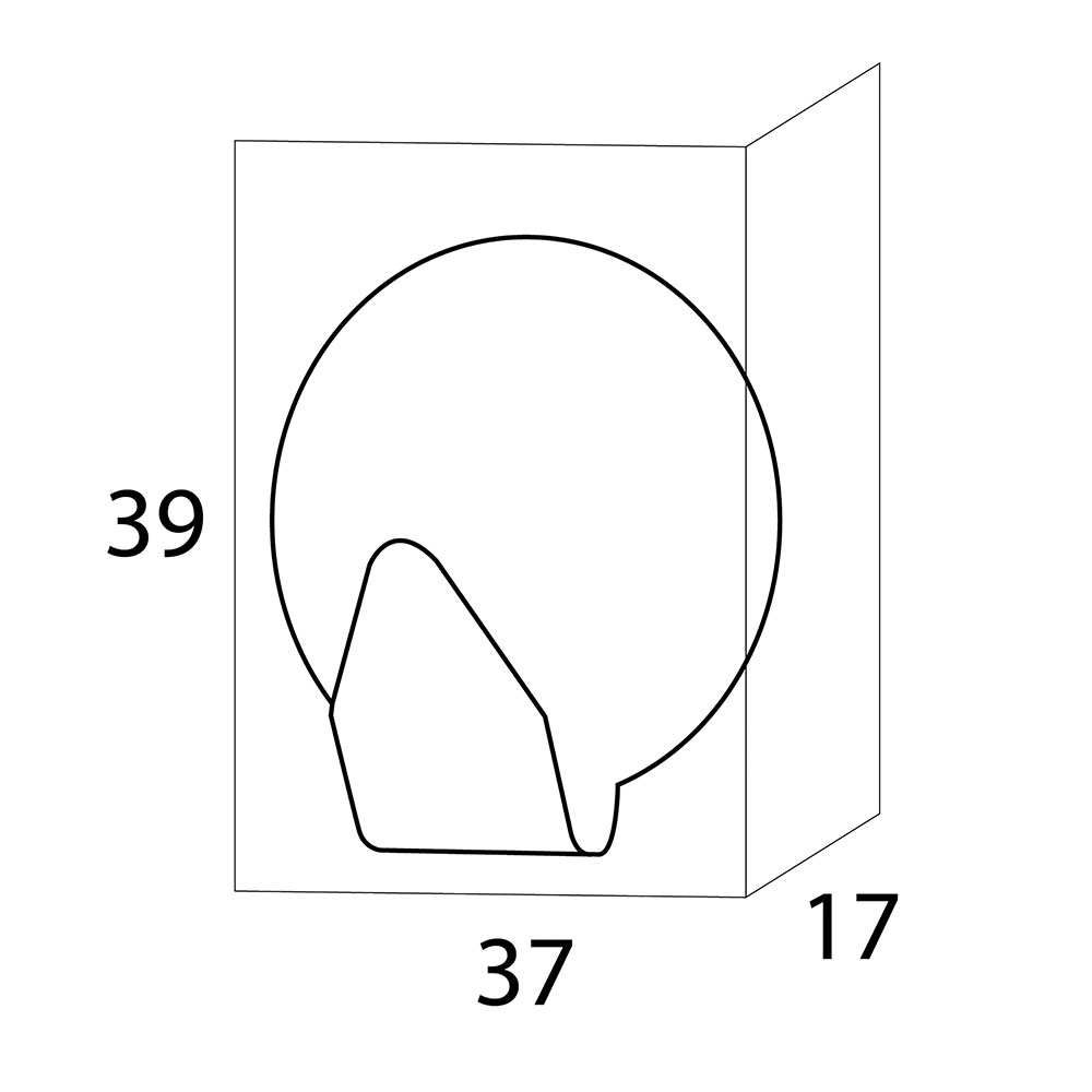 Tiger Baseline Σετ των 2 Άγκιστρο small Brushed stainless steel1112130942