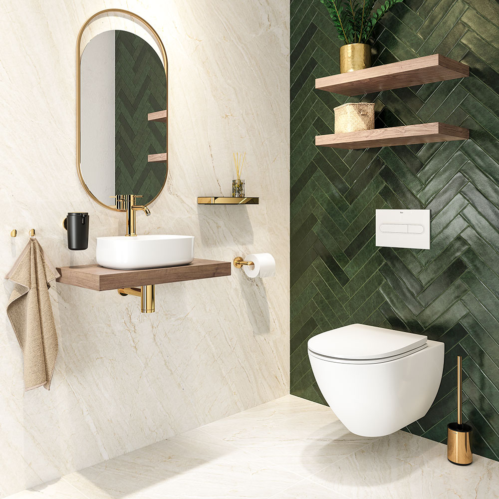 Tiger Cooper Χαρτοθήκη L-shape Polished gold 800551