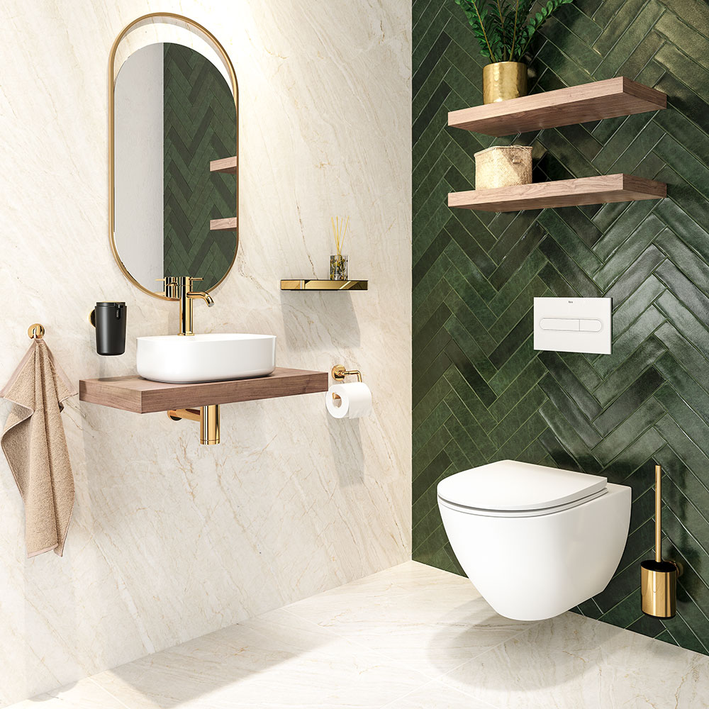 Tiger Cooper Ράφι 28 cm Black / Polished gold 800561