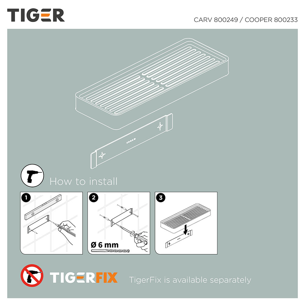 Tiger Cooper Ράφι 28 cm Black / Polished gold 800561