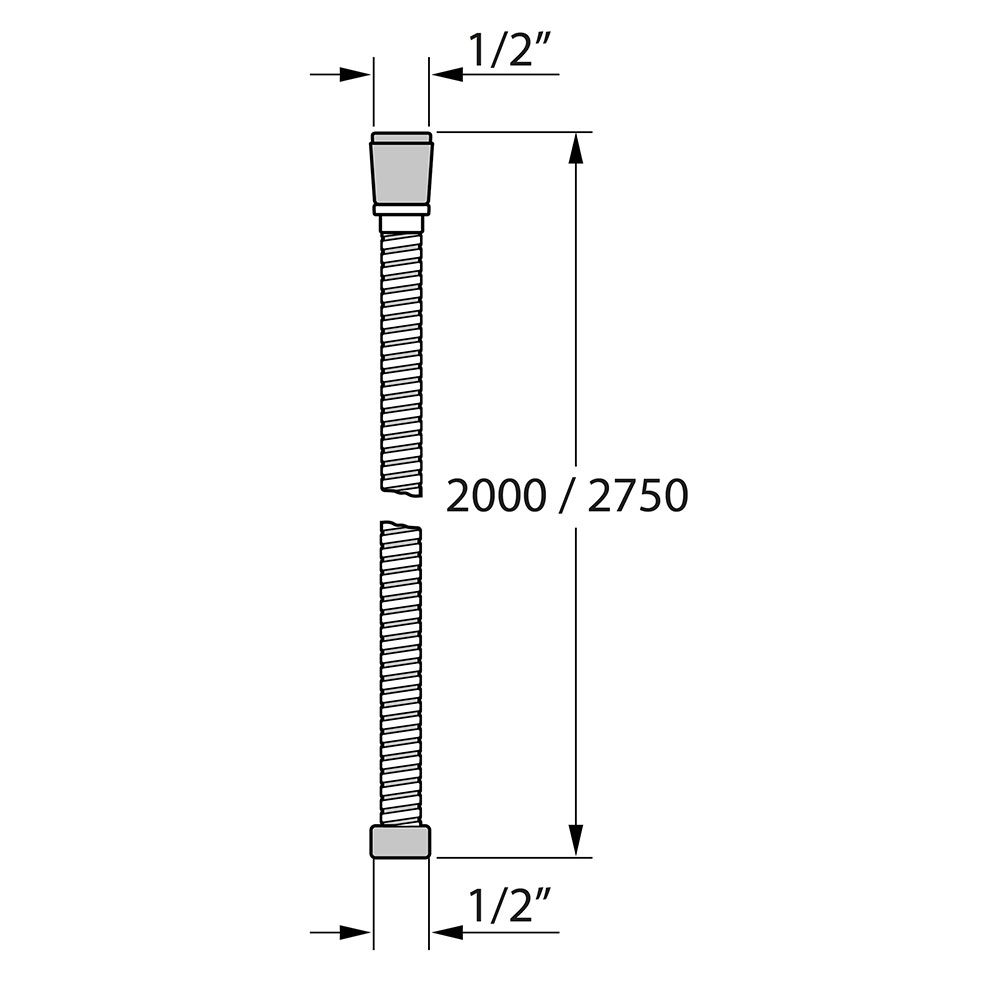 Tiger Excellence Σπιράλ Ντους 200 cm Chrome 553290344