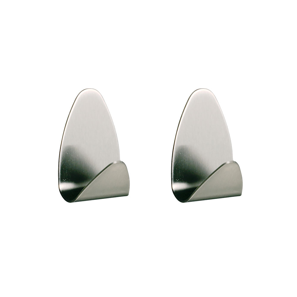 Tiger Oval Σετ των 2 Άγκιστρο Brushed stainless steel 164530941