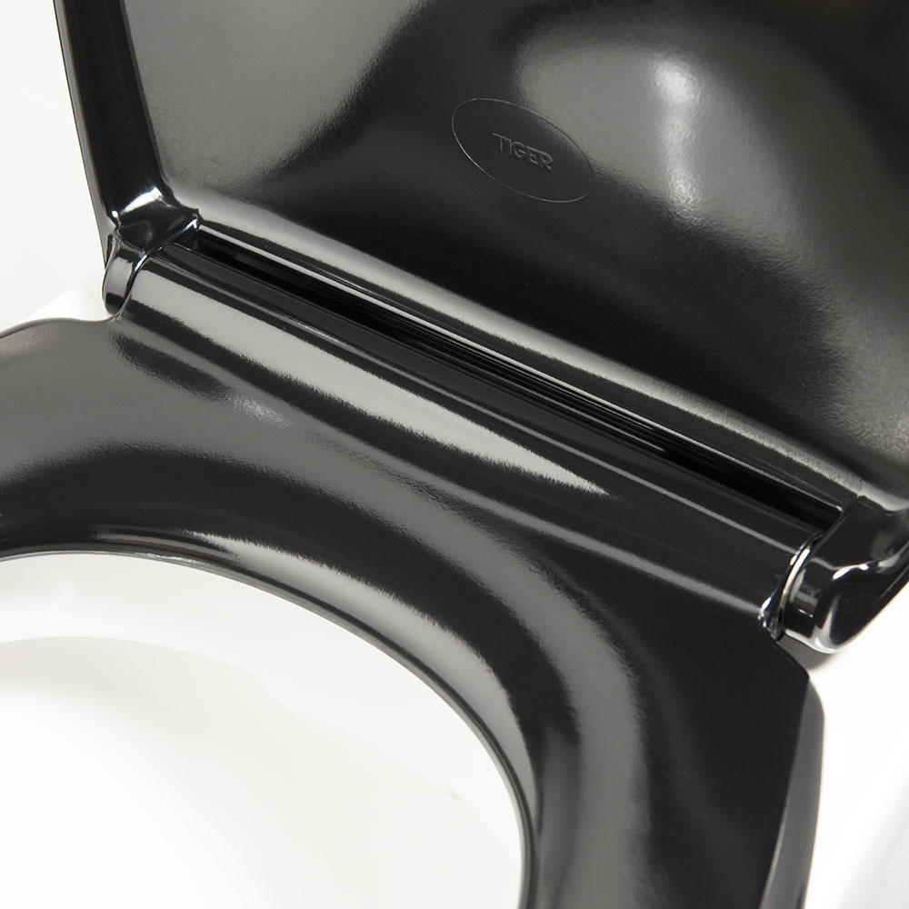Tiger Ventura Καπάκι Λεκάνης Duroplast Black 251490746