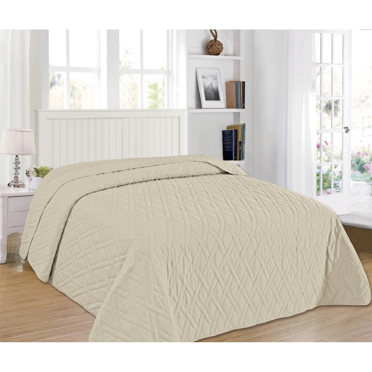 ΚΟΥΒΕΡΛΙ ELEGANCE KING SIZE 240X260 ADAM HOME  ΑΡΜΟΝΙΑ CAPPUCCINO
