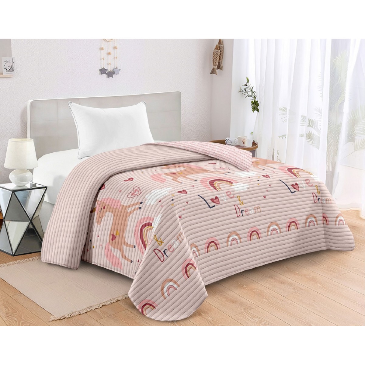 ΚΟΥΒΕΡΛΙ ΜΟΝΟ 160x220 ADAM HOME 430