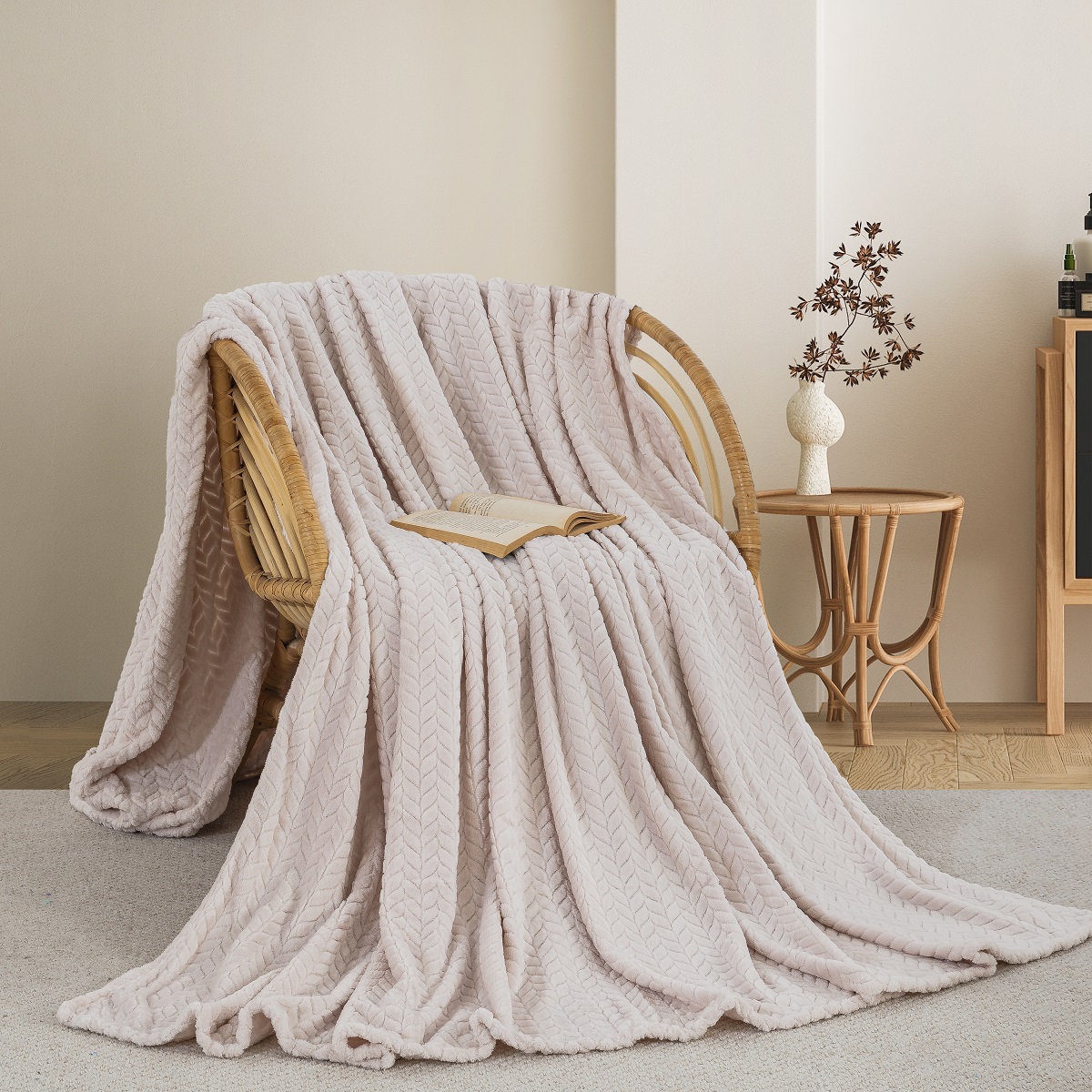ΚΟΥΒΕΡΤΑ FLEECE ΜΟΝΗ 180X240 ADAM HOME (550) CREAM(15)