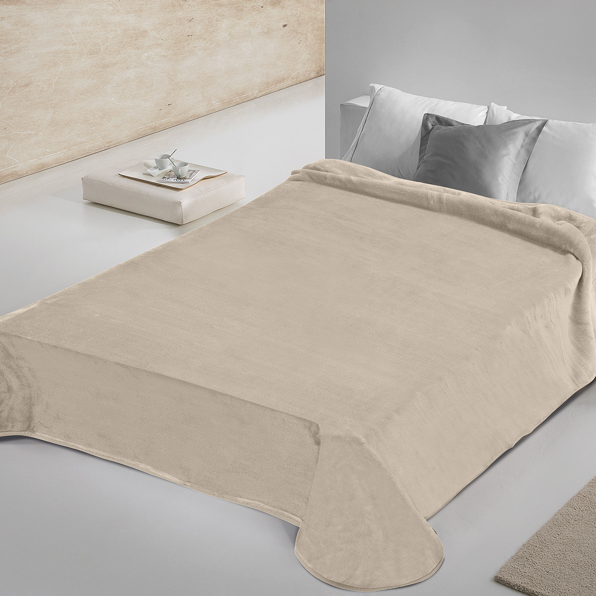 ΚΟΥΒΕΡΤΑ ΜΟΝΗ 160X220 ADAM HOME 700 CAPPUCCINO