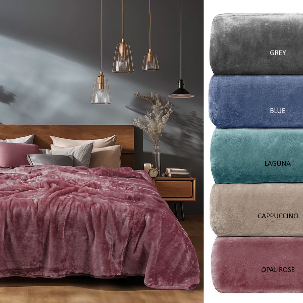 ΚΟΥΒΕΡΤΑ ΜΟΝΗ 160X220 ADAM HOME 700 - Laguna