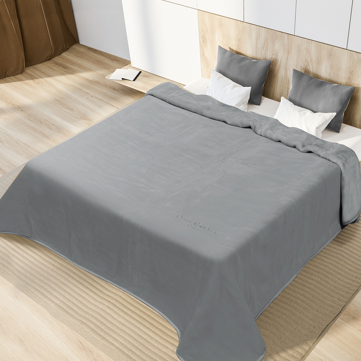 ΚΟΥΒΕΡΤΑ ΜΟΝΗ 160X220 PIERRE CARDIN NANCY STER 545 GREY(51)