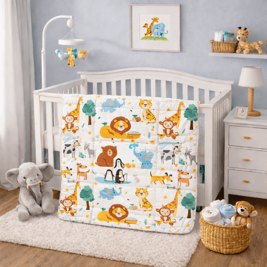 Βρεφικό Πάπλωμα Κούνιας Animals