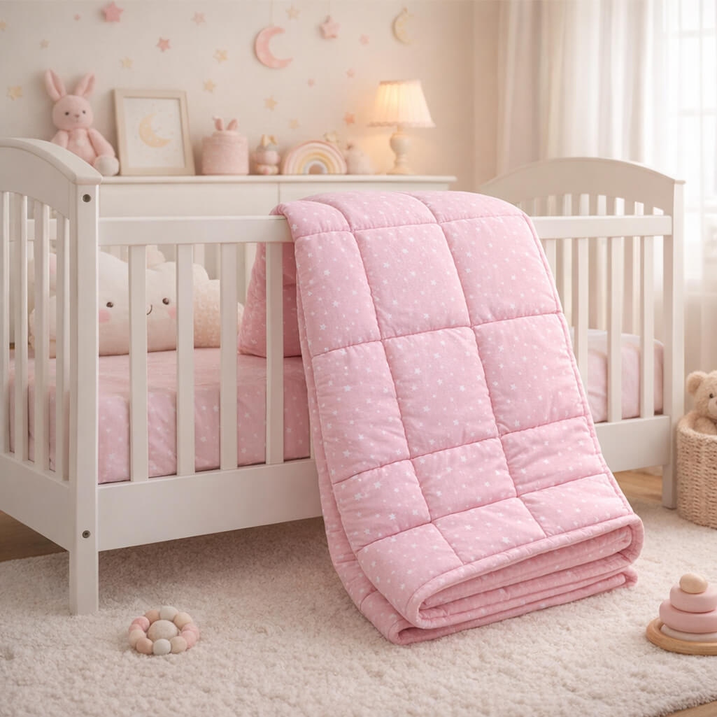 Βρεφικό Πάπλωμα Κούνιας Paradise Pink