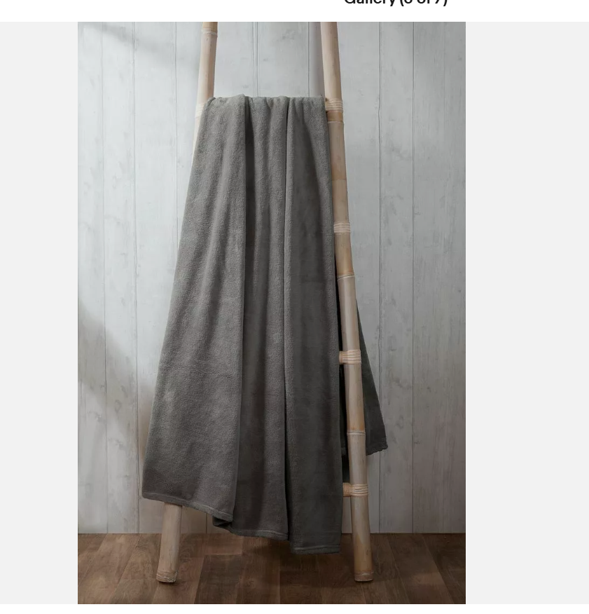 Κουβέρτα Καναπέ / Διακοσμητικό Ριχτάρι (130x160) Grey