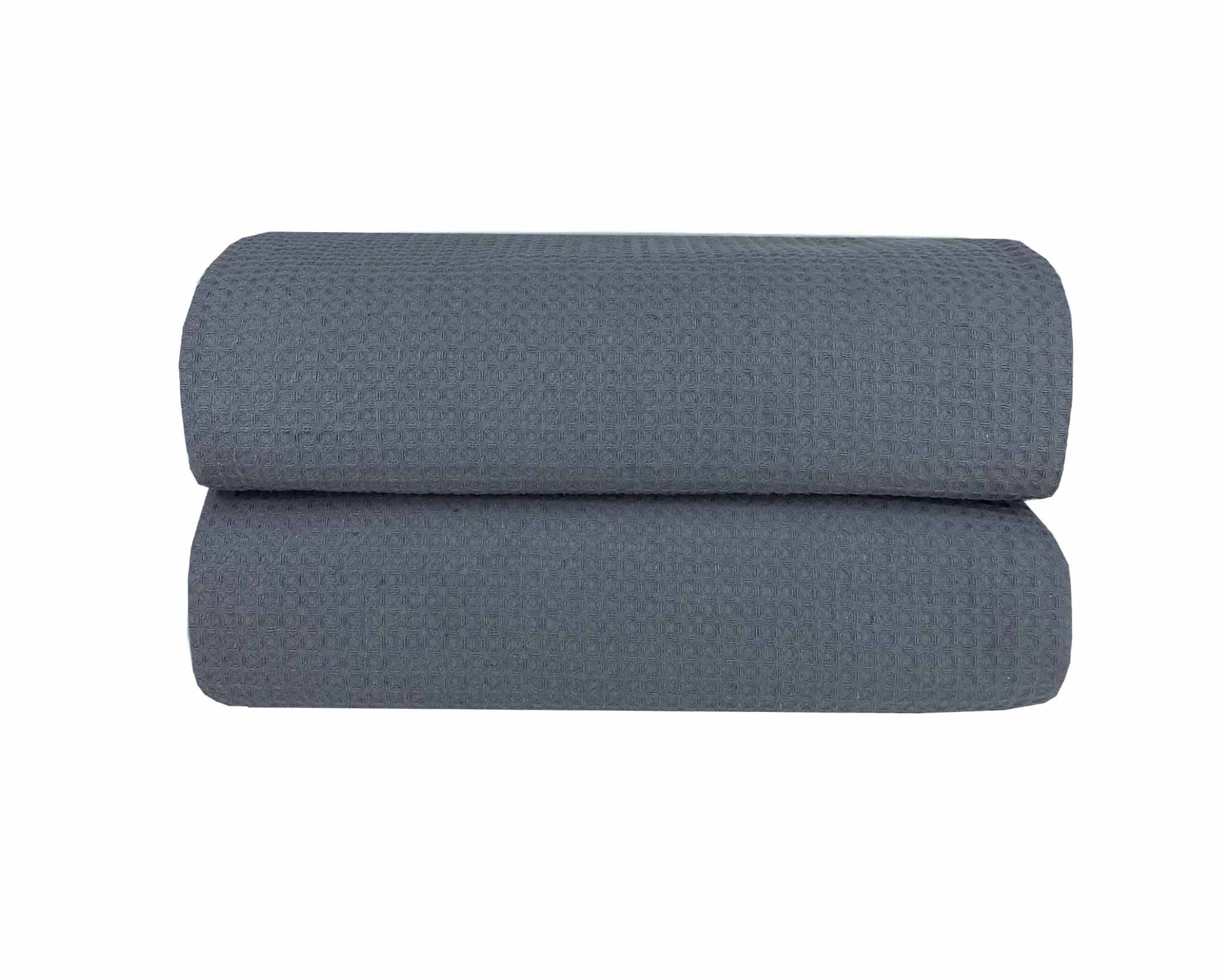Κουβέρτα Πικέ Υπερ/πλη Waffle 230χ245 Dark Grey