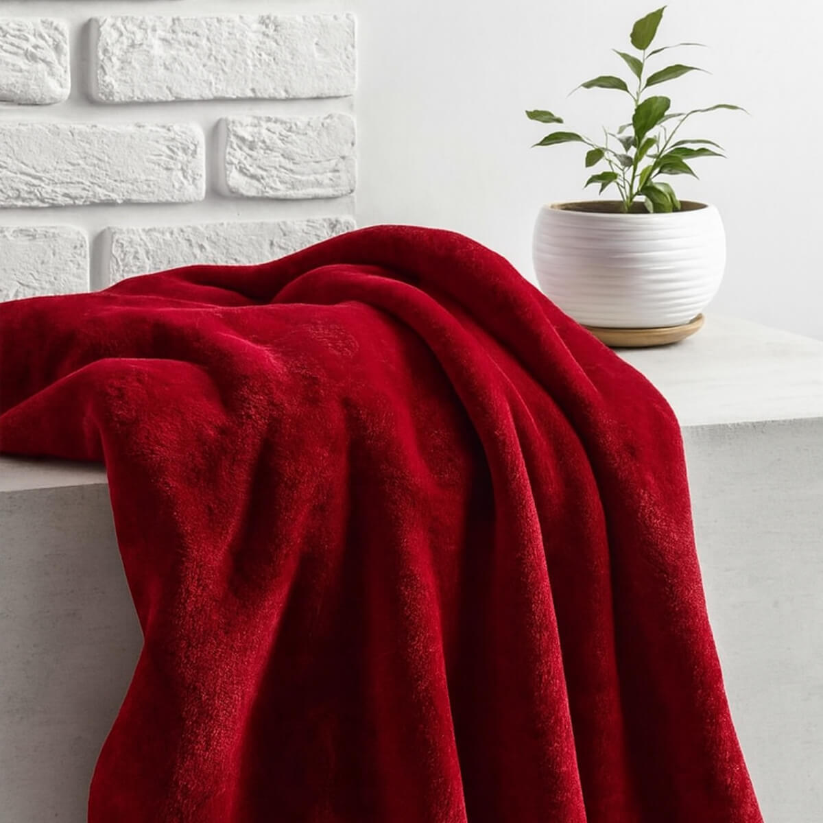 Κουβέρτα βελουτέ υπέρδιπλη Redwine