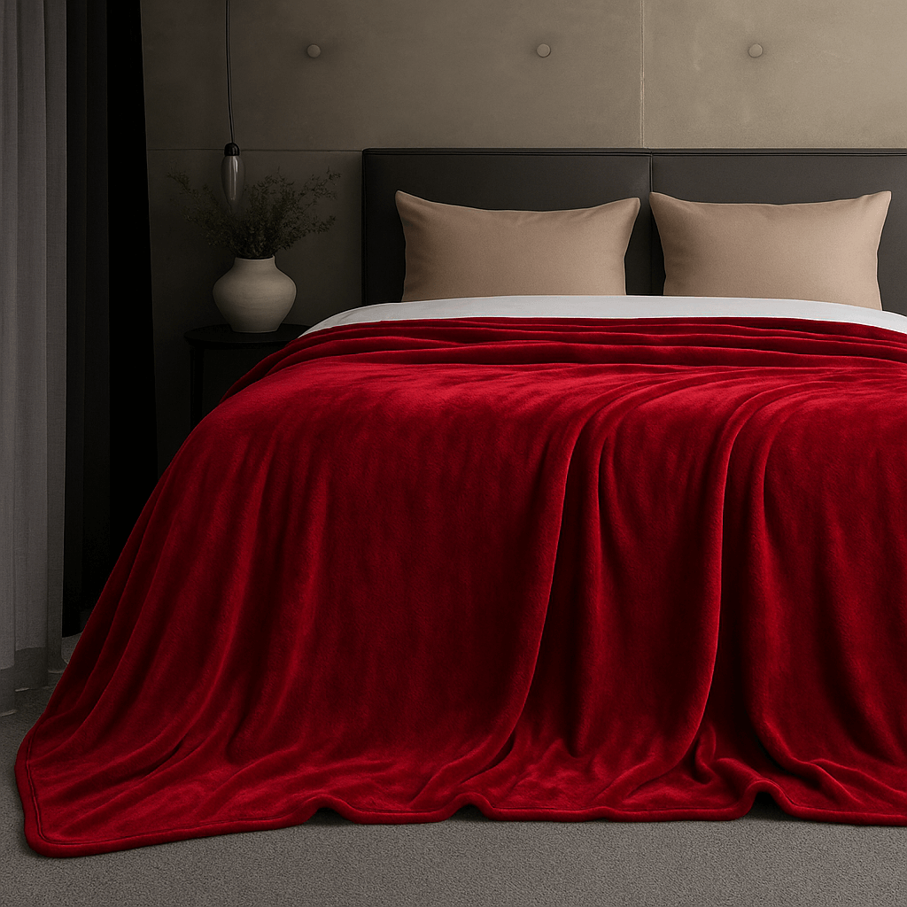 Κουβέρτα βελουτέ υπέρδιπλη Redwine