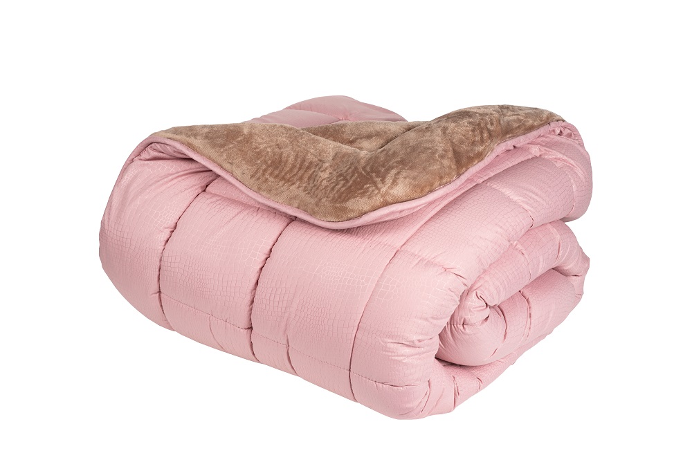 Κουβερτοπάπλωμα Μονό 160x240 Dusty Rose – Beige