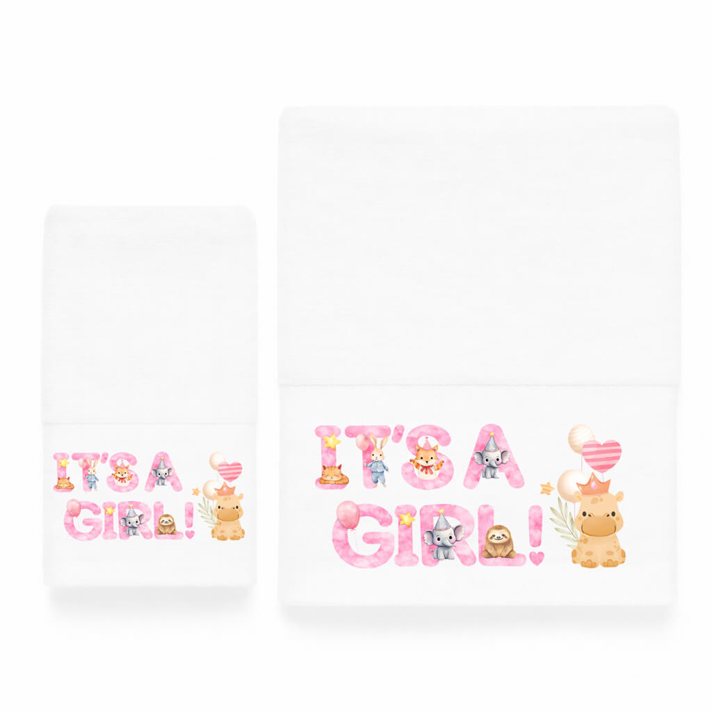 Παιδικές Πετσέτες (σετ 2 τεμ) It's a Girl