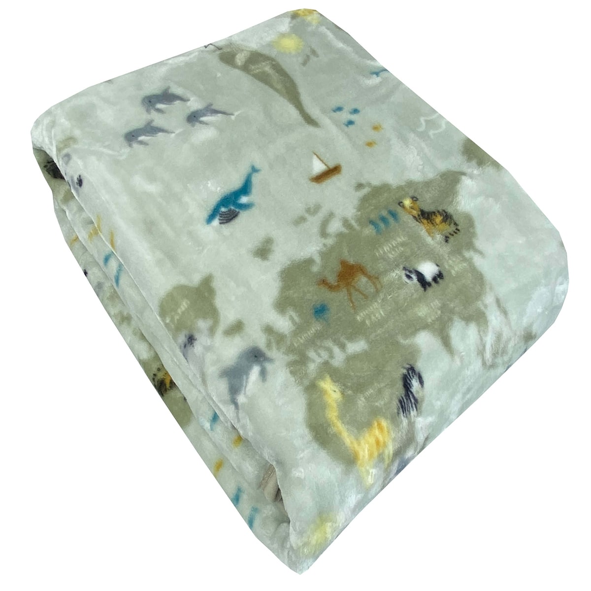 Παιδική Κουβέρτα Βελουτέ Μονή 160x220 Animal World