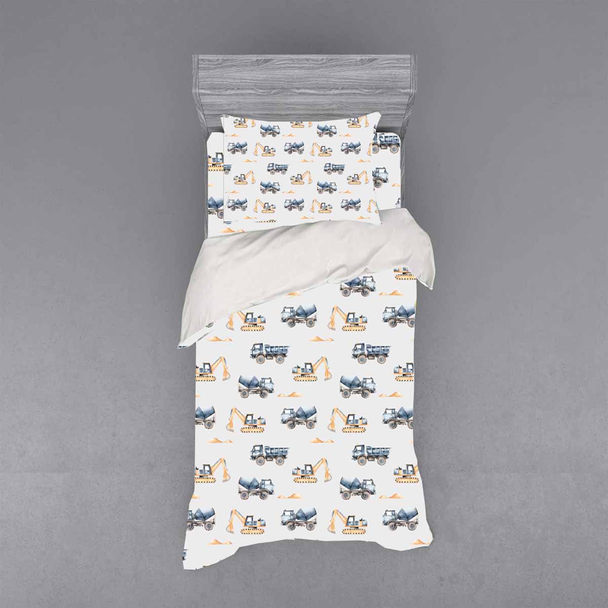 Παιδικό Σεντόνι Με Λάστιχο 1Χ(105Χ200+30)+1Χ(52χ72) Trucks