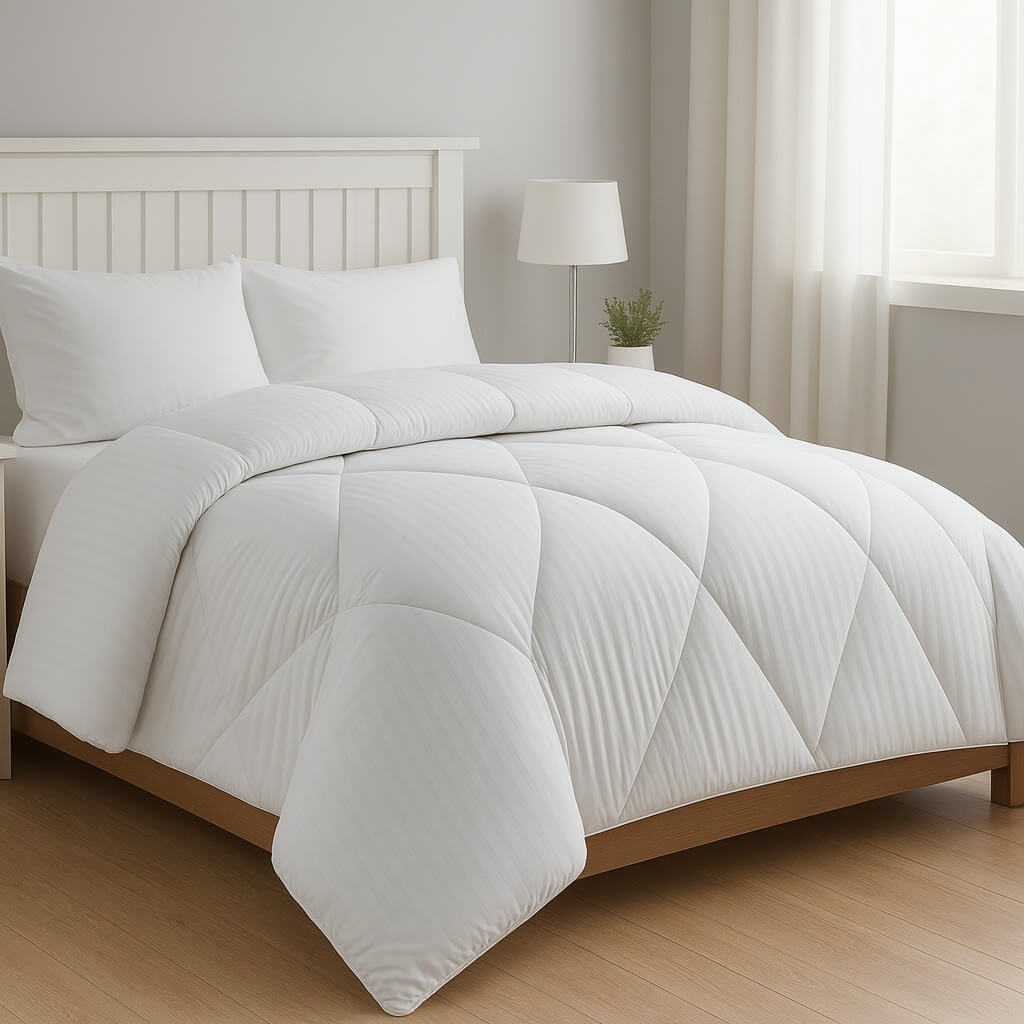 Πάπλωμα Ξενοδοχείου Ριγέ 350γρ Υπέρδιπλο 220X240