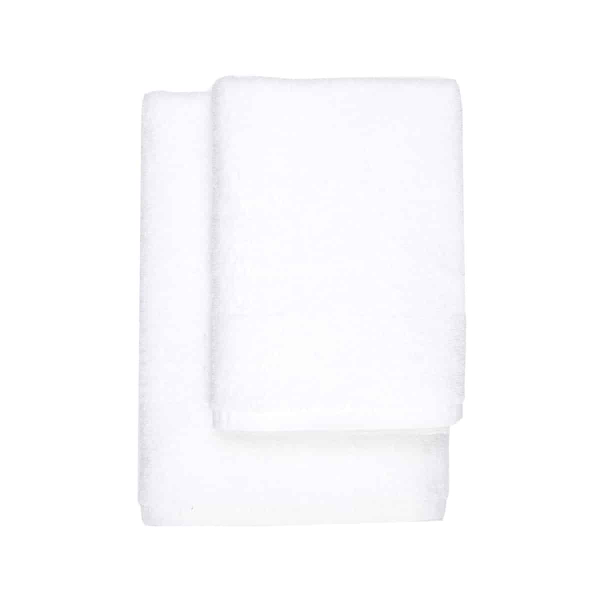 Πετσέτα Mπάνιου  Ξενοδοχείου Flat 70x140 Λευκή  530γρ. 100% cotton Πεννιέ