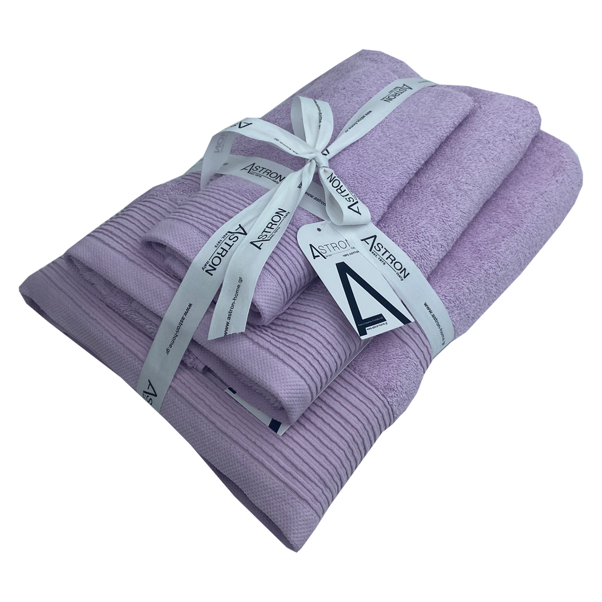 Πετσέτες σετ 3τμχ Light Lilac