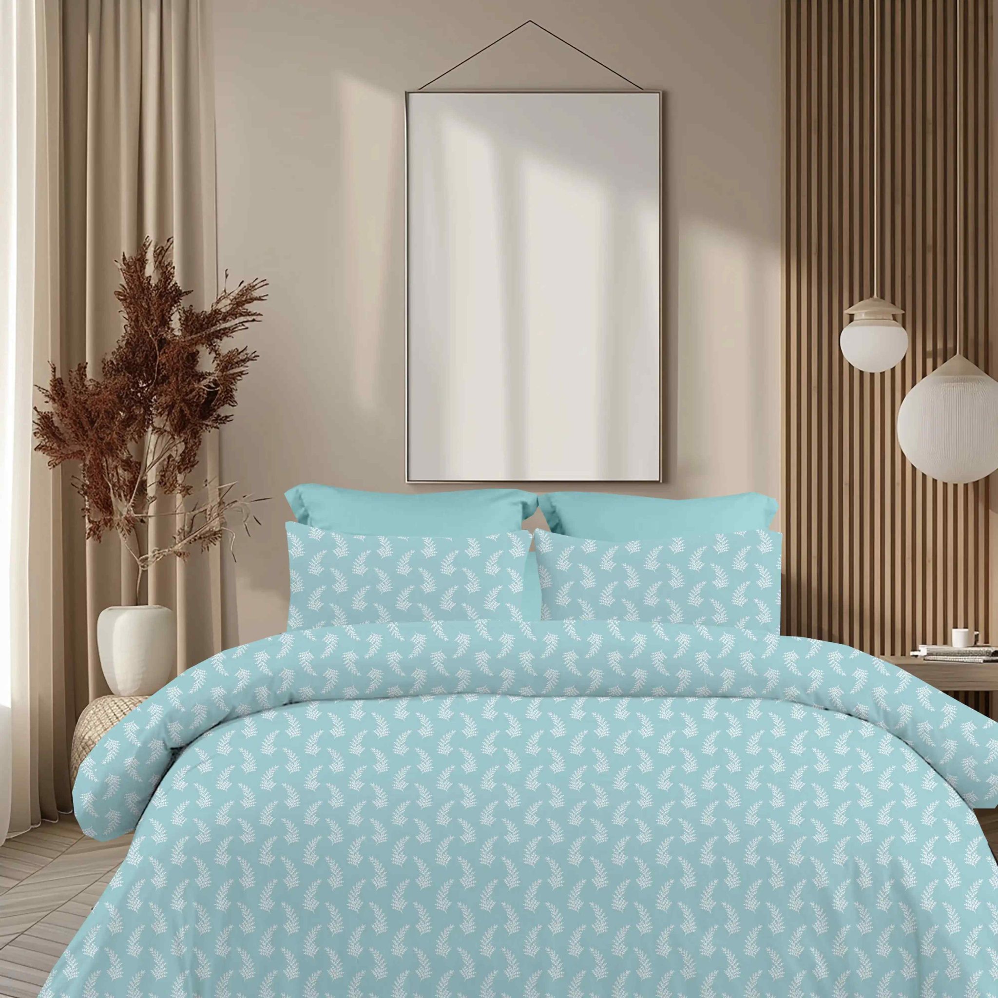 Σεντόνια King Size (ΣΕΤ) 2Χ(2,60Χ2,80)+2Χ(52Χ72) Vivian Petrol