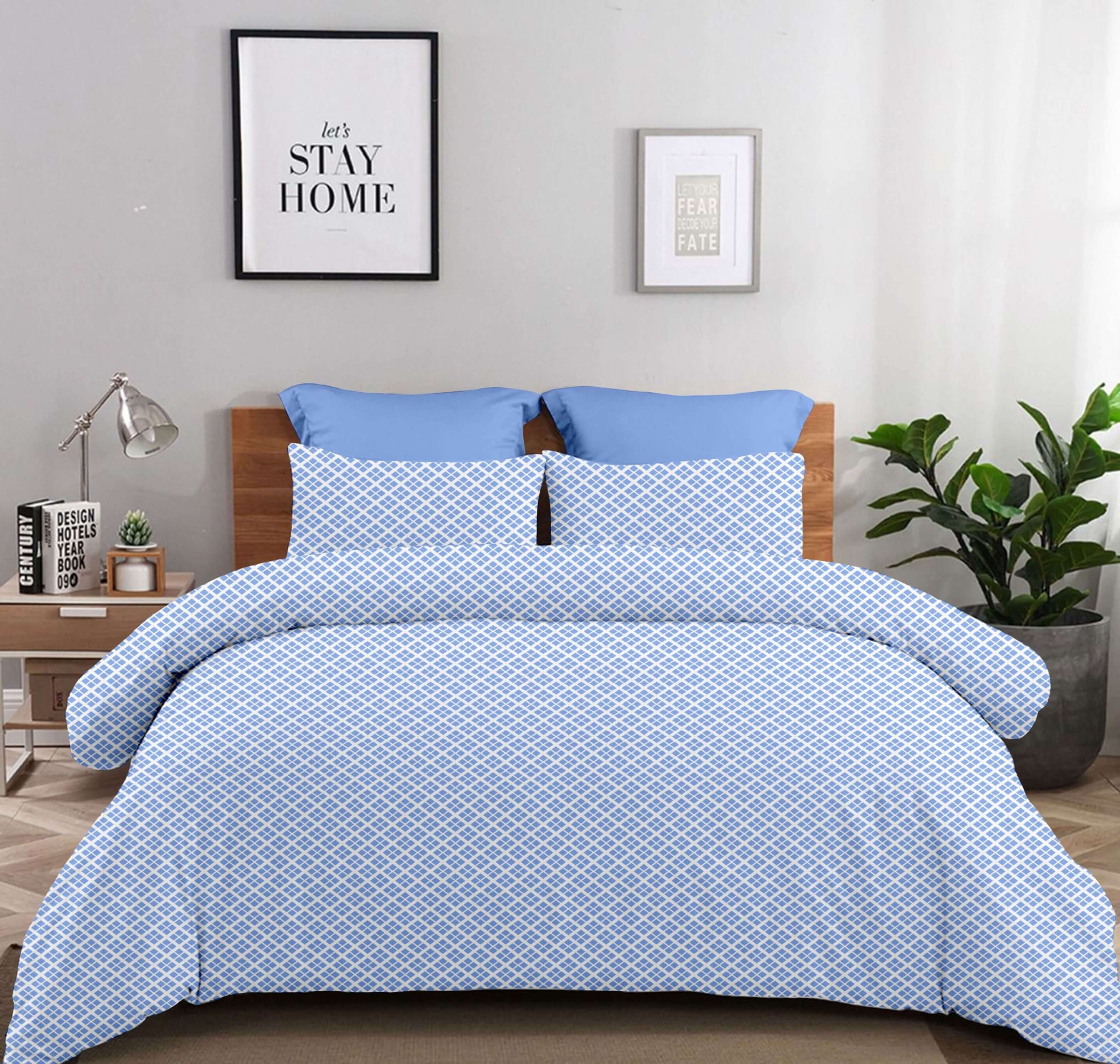 Σετ Σεντόνια 2Χ(1.75Χ2,60) + 1Χ(52Χ72) Claudia Blue