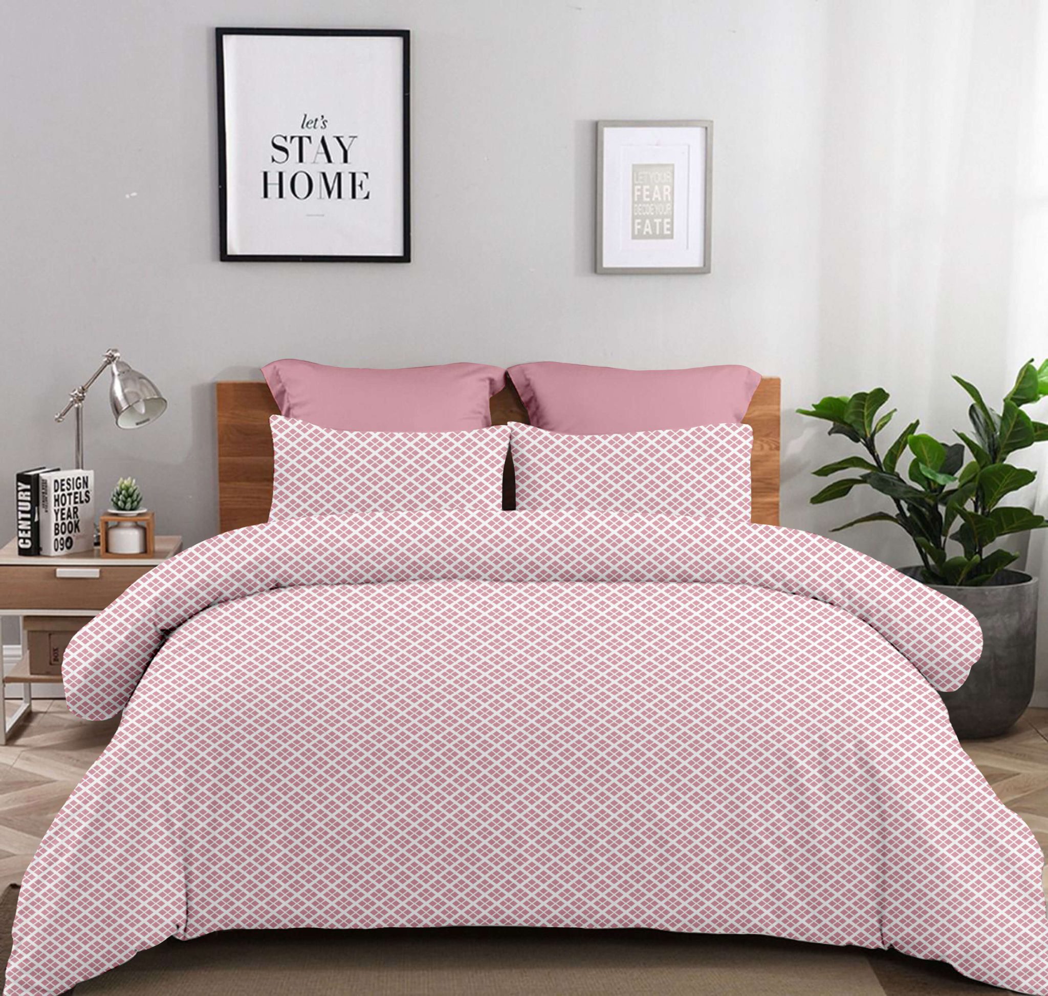 Σετ Σεντόνια 2Χ(1.75Χ2,60) + 1Χ(52Χ72) Claudia Dusty Rose