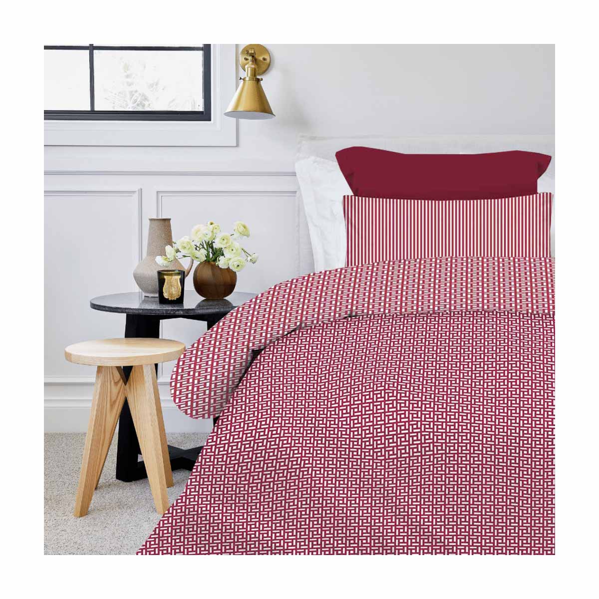 Σετ Σεντόνια 2Χ(1.75Χ2,60) + 1Χ(52Χ72) Maira Redwine