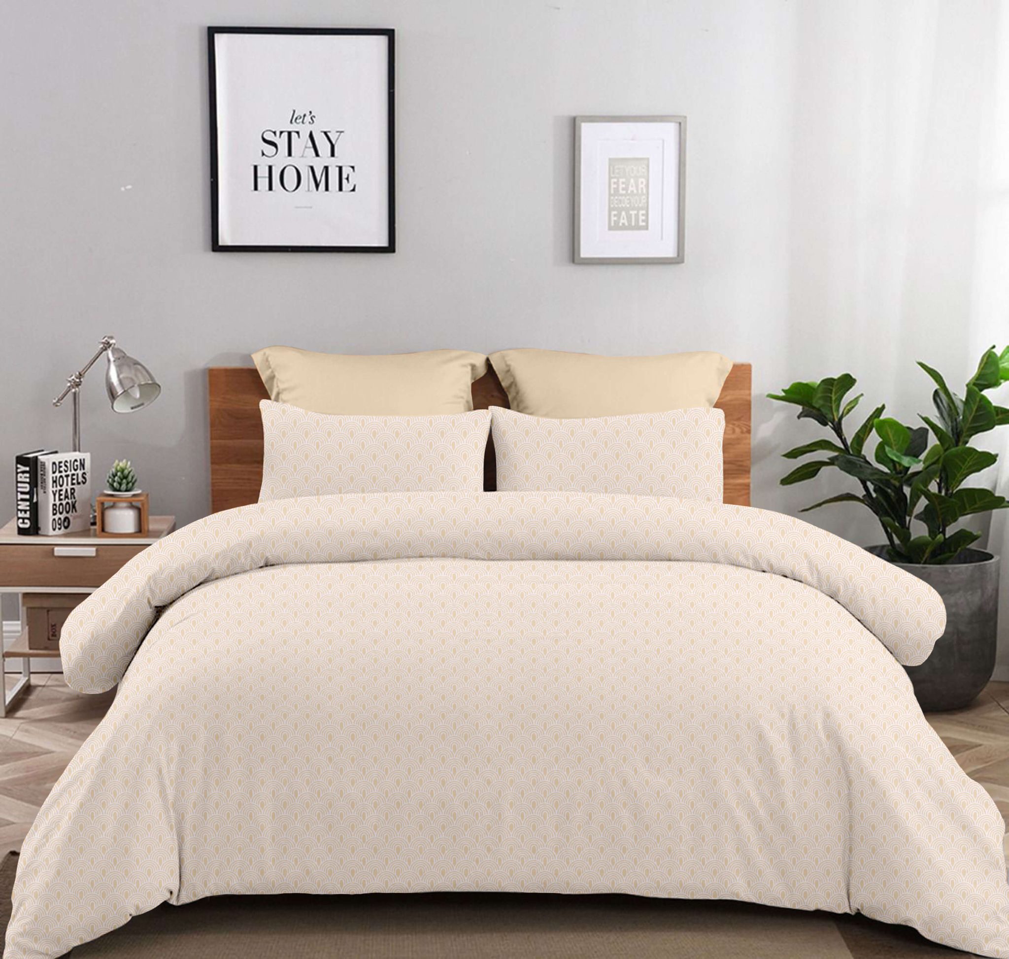 Σετ Σεντόνια 2Χ(1.75Χ2,60) + 1Χ(52Χ72) Rafaella Beige