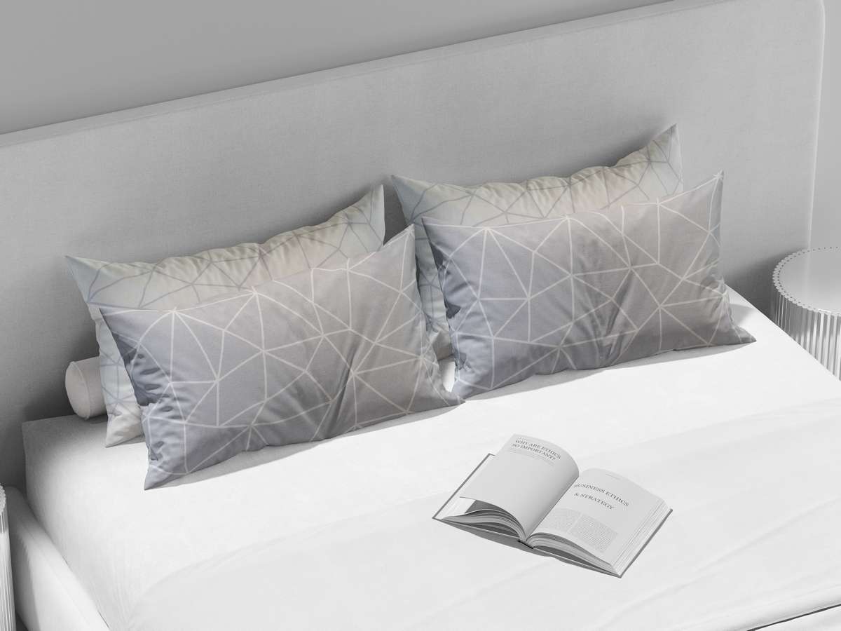 Σετ Μαξιλαροθήκες Βαμβακερές Mila Grey 2Τμχ 52X72 Espree