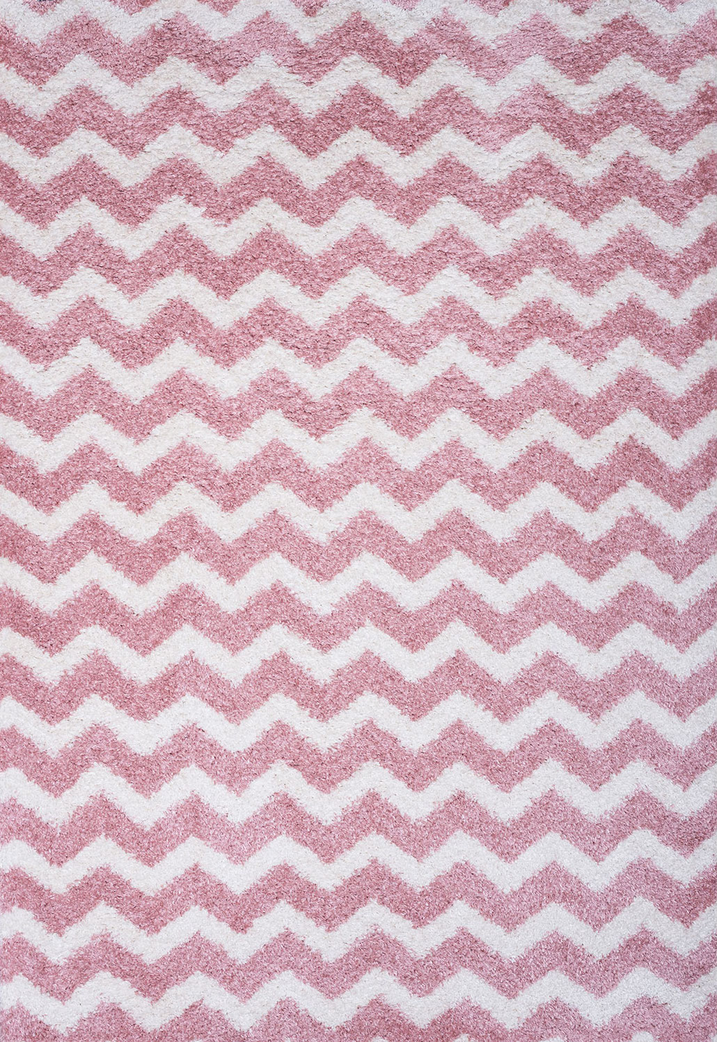 Shaggy παιδικό χαλί Cocoon 8396/55 ροζ με ζικ ζακ ρίγες - ΡΟΤΟΝΤΑ  1,60x1,60 Colore Colori